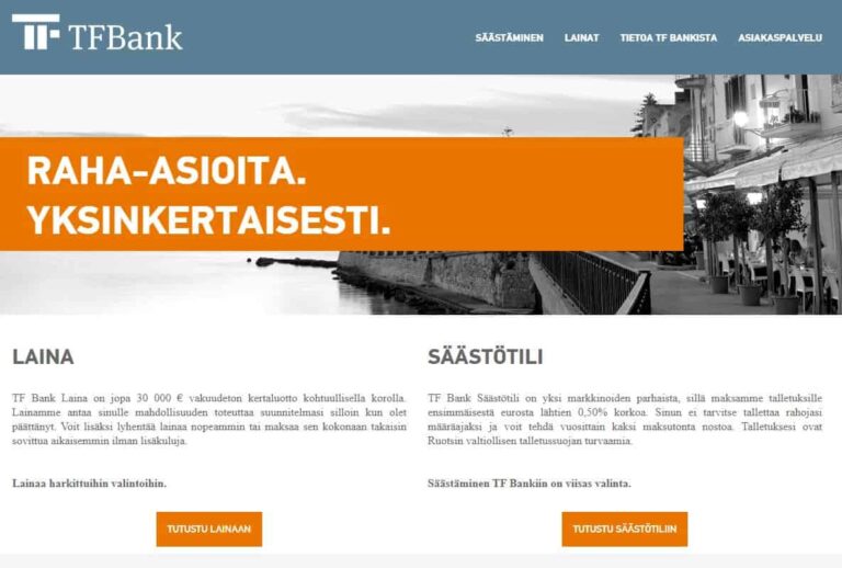 TF Bank kokemuksia