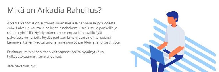 arkadia rahoitus tietoa