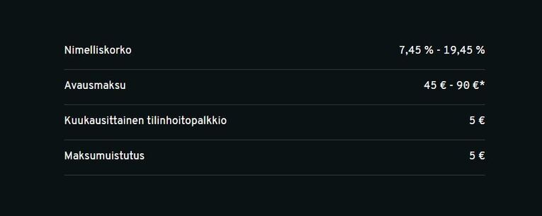 brabank lainan todelliset kulut