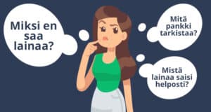 Miksi en saa lainaa? Katso miten toimia