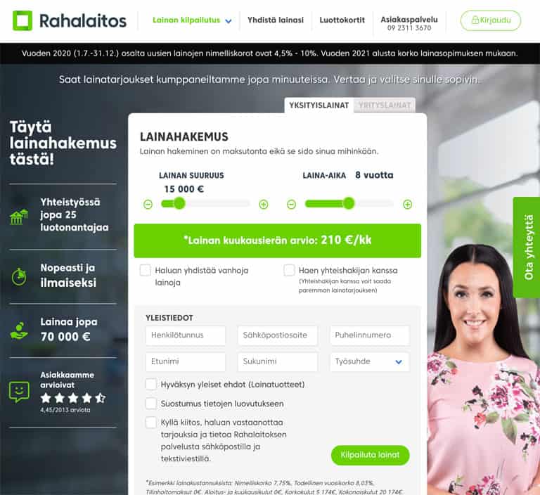 Rahalaitos.fi lainapalvelu