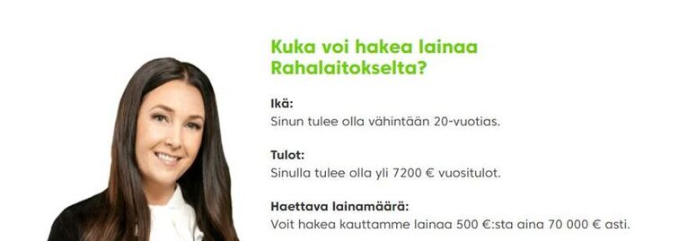 rahalaitos nainen